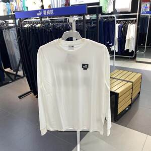
PUMA Puma white long-sleeved T-shirt men's 2024 autumn new sportswear casual loose pullover 628138