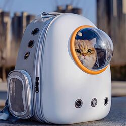Cat Carrier Portable Bag Space Capsule Breathable Backpack Cat School Bag Large Capacity Cat Travel Pet Supplies