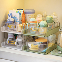 Baby Bottle Storage Rack | Tableware And Baby Food Bowl Organizer With Multi-Function Storage Box