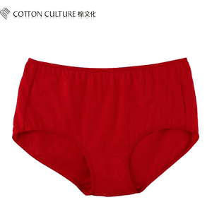 
Cotton Culture 100% Cotton Xinjiang Cotton Antibacterial Breathable Mid-waist Zodiac Year Underwear Women's Red Boxer Horse Year