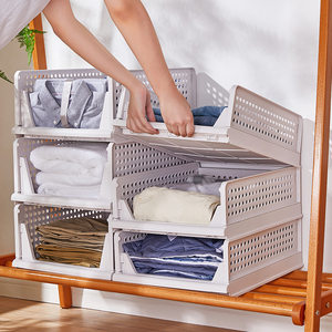 
Multifunctional folding clothes board wardrobe clothing classification multi-layer storage and organization artifact folding height folding clothes board