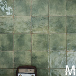 French Retro Green Plaid Tiles B&B Hotel Cafe Bathroom Bathroom Kitchen Wall Tiles