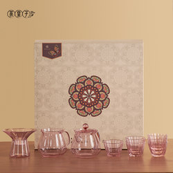 Tea Prince Glass Tea Set for Making Tea, Simple Chinese Style, New Year Gift, High-End Gift Box Set