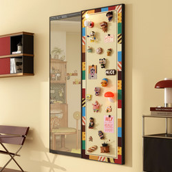 Magnetic Antique-Style Mirror That Can Be Concealed, Closed, and Hidden, Sliding-Type Hidden Full-Length Mirror, Invisible Dressing Mirror