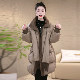
2025 winter middle-aged and elderly mothers' down jacket women's winter thickened and warm loose large size belly-covering coat