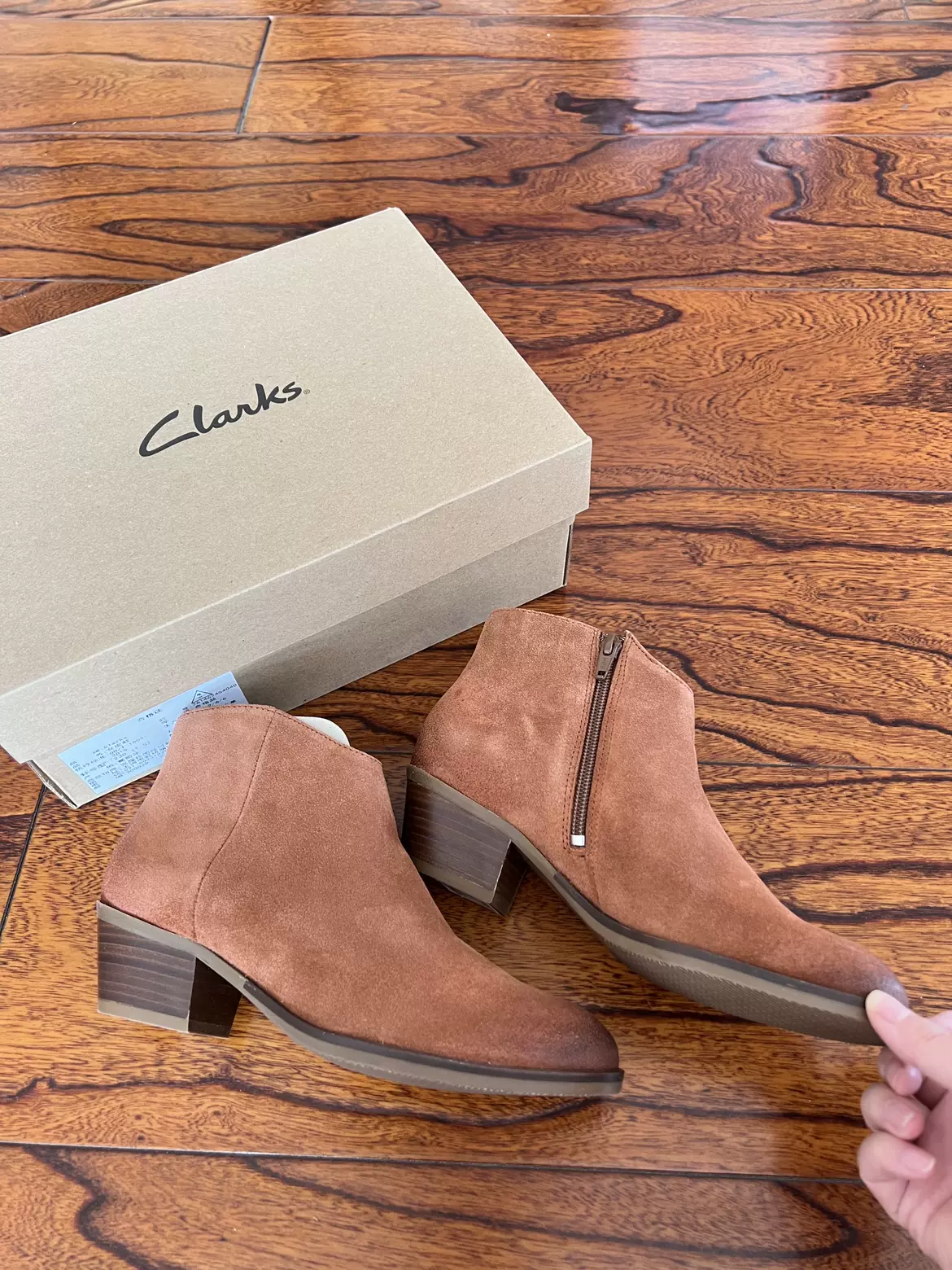 Clarks Mila Mila Myth Ankle Boot 折扣正品clarks女款踝靴棕褐色mila