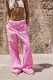 ZARATHESAME Summer Women's Casement Boxer Panties Details Striped Pajama Style Pants 3426252 046