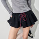 Andasaya double strap skirt pants miu sports puffy skirt short skirt black/heat