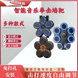 Smart Music Boxing Wall Target Punching Bag Bluetooth Mode Professional Fighting Fun Stress Relief Parent-Child Exercise No Drilling Required
