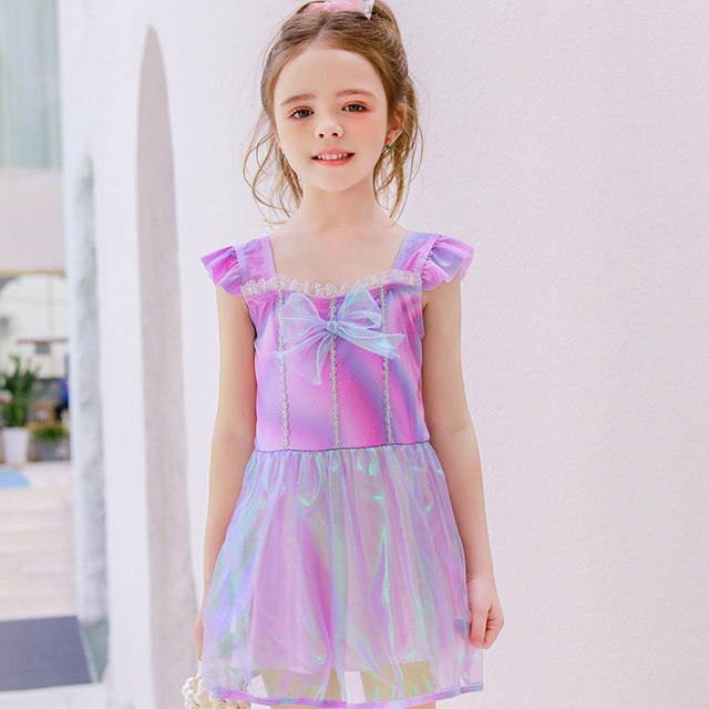 Children's swimsuit girl Korean split skirt swimsuit baby bikini girl cute bow swimsuit