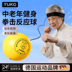 Head-Mounted Boxing Reaction Ball for Middle-Aged and Elderly People, Fitness Ball, Rebound Speed Ball Training Device, Focus Training for Adults, Indoor Use