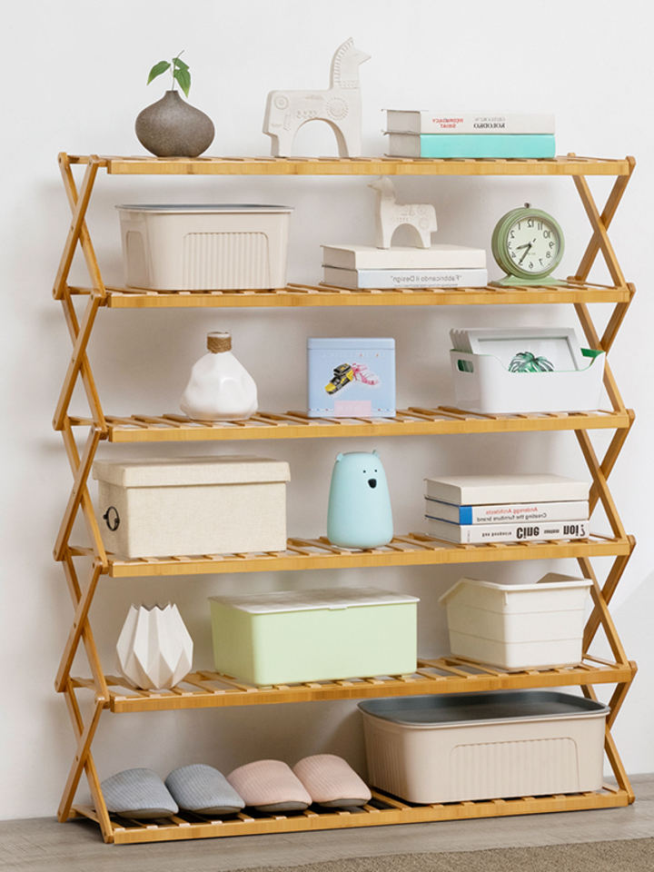 木马人折叠置物架子