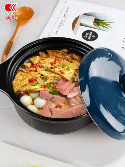 ZXGYFD 2.5Lのキャセロール、カバー、カセロールストック、セラミック