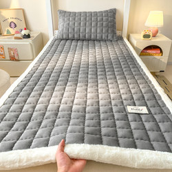 Milk Velvet Mattress Soft Cushion Mattress Winter New Thickened Fleece Mattress Student Dormitory Single Mattress