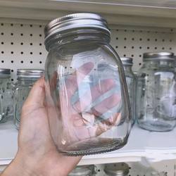 Nordic free shipping American-style household food-grade retro tea glass sealed jar sugar jar storage jar glass jar