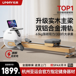 Youmei Rowing Machine Home Fitness Equipment Fat-Burning Magnetic Resistance Silent Comprehensive Trainer Small Smart Rowing Machine R6