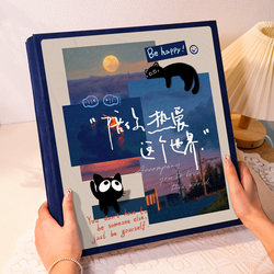 Large-Capacity Commemorative Photo Album for Couples, Baby's Growth Record Insert Pages, 56inch Photos Mixed Storage Family Photo Album