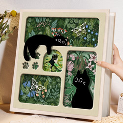 Pet Cat Insert Photo Album Mixed Memory Book Large Capacity Family Growth Record Book Photo Storage 6 Inch 5