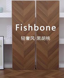 Fishbone Pattern Herringbone Reinforced Composite Flooring 12mm for Home Use, Wear-Resistant, Stylish, Light Luxury French Cream Style