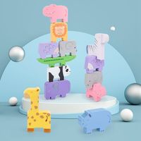 Cartoon Animal Balance Stacking Game - Educational Toy For Children