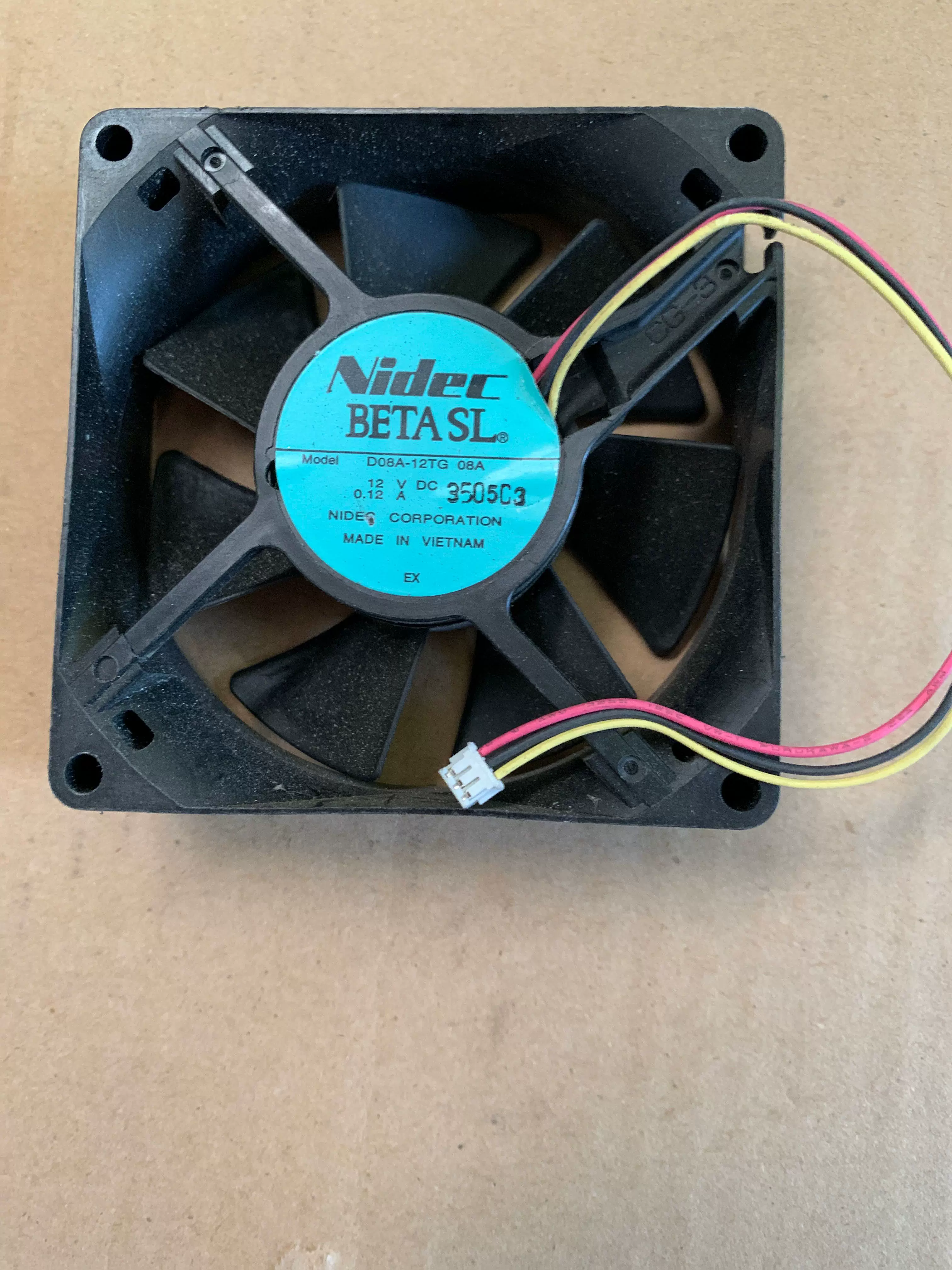 830 投影机风扇 d08a-12tg 三线风扇 12v 0.12a