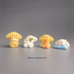 When You'Re Bored, Set up a Few Cute Little Dog Figurines to Lift Your Mood, Realistic Decorations for Your Computer Desk or Japanese-Style Workstation