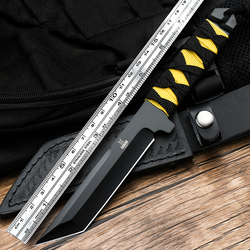 Wolf Knives Straight Knife Cold Weapon Open Edge Tritium Air Knife Portable Knife Outdoor Knife Self-defense Small Knife Open Edge Field