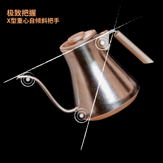 k.kou K·kou Electric Teapot - Stainless Steel Glass Tea Kettle - 1.2L