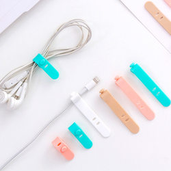 Mixed color data cable and network cable storage cable organizer
