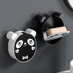 Panda Creative Flip-top Drainage Bathroom Household Popular Soap Dish No-Punch Wall-Mounted