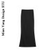 Cotton retro design high double-layer mesh hip-pack long skirt with side pleated high waist fish tail long skirt
