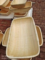 Handmade wicker woven steamed bun basket