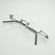 Japanese lower half of the metal super small square box glasses female with degree lens niche art anime glasses frame men
