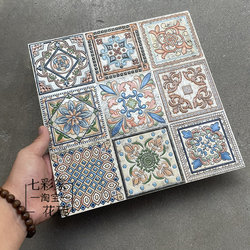 Bright Glaze Tiles 300*300 European Retro Tiles Xinjiang Barbecue Restaurant Hotel Bathroom Wall Tiles