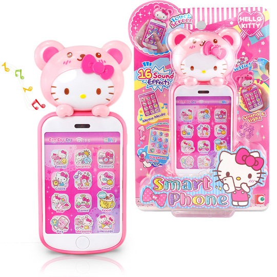 ピンクに光る ハローキティおもちゃ携帯電話 ぴかりんコール 当時品