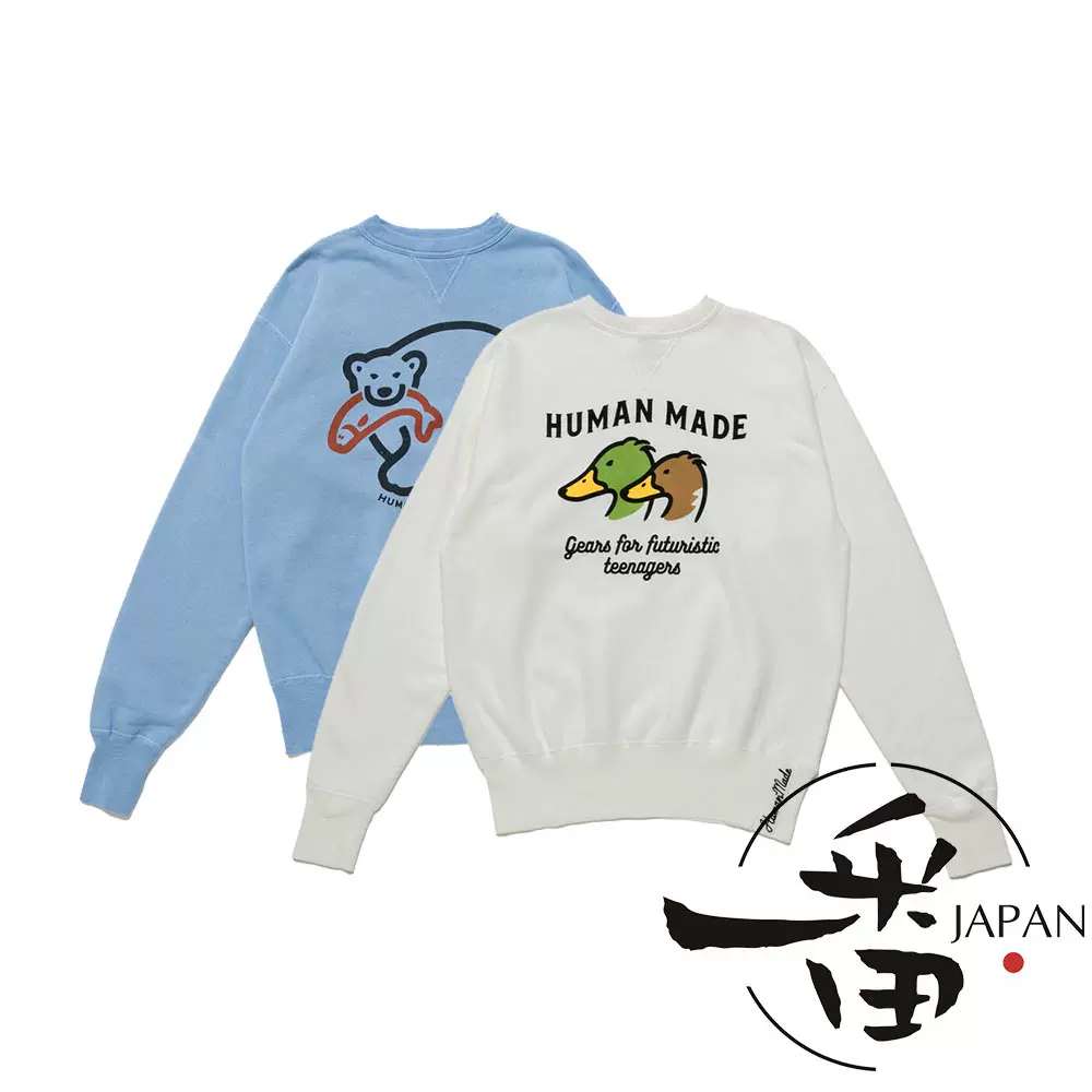 CREWNECK SWEATSHIRT なかっ DUCK HUMAN MADE