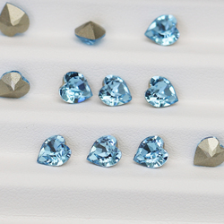 Genuine Shijiahuazi Crystal 4884 Pointed Bottom Peach Heart 6.6*6mm Crystal Jewelry Love Nail Drill