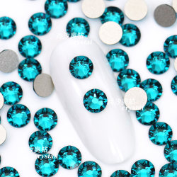 Swarovski 2088 flat bottom 229 blue zircon manicure diamond