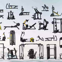 su fitness equipment equipment treadmill exercise bike tool dumbbell exercise training equipment 3d model