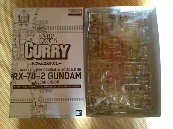MG RX-78-2 GUNDAM クリアカラー 日清カップヌードルカレー MG RX-78-2 GUNDAM クリアカラー 日清カップヌードルカレー MG高達RX-78-