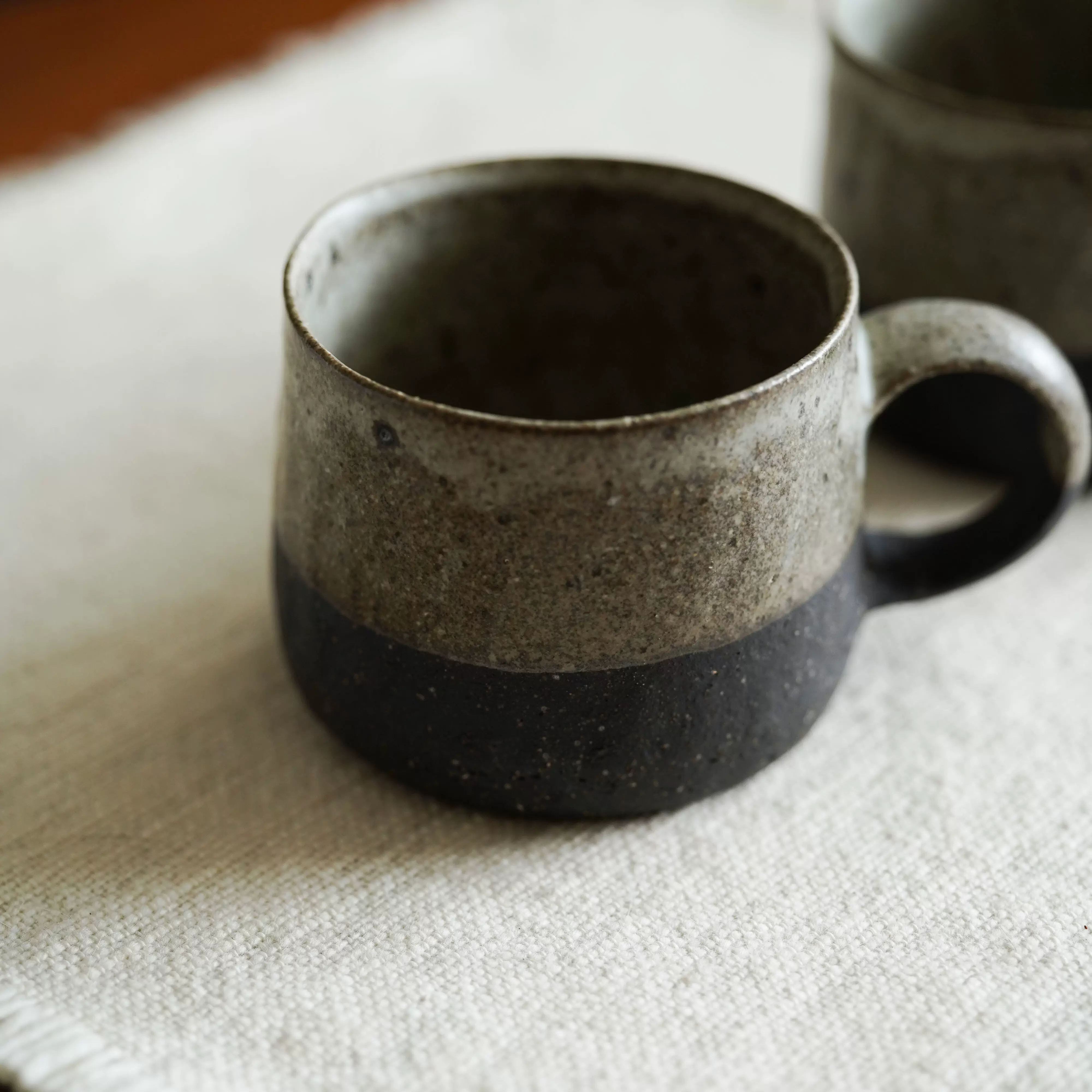 晝夜】日本陶艺家田村文宏柴烧安南判印猪口杯咖啡杯饭碗