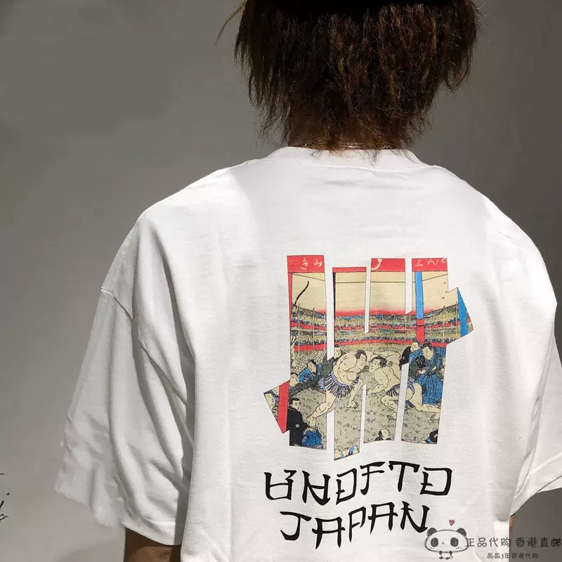 日本限定正品UNDEFEATED TEE 五道杠不败浮世绘相扑男女短袖T恤-Taobao