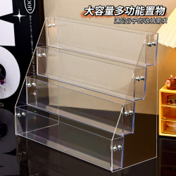 Display Stand for Badges, Colored Paper, Planner Cards, Cards, Postcards, Storage Rack, Transparent Acrylic Grain Display