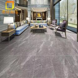Gray Antique-Style Tiles 600X1200 Matte Surface Balcony Garden Outdoor Non-Slip Floor Tiles Black-Gray Textured Wall Tiles