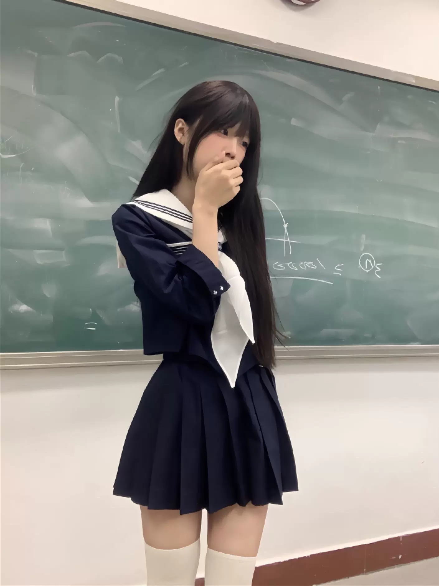 火星原创收腰水手服女jk制服日系学院风基础款校供百褶裙套装女-Taobao 