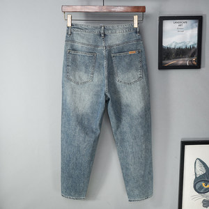 
High-end spring and autumn loose jeans for men tapered straight autumn trend American style 2026 new style washed