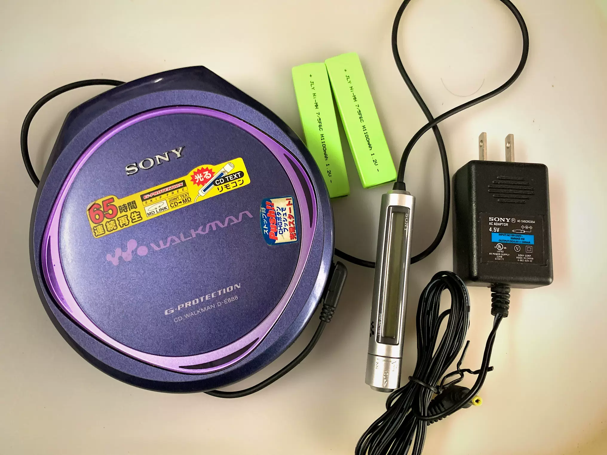 SONY CDウォークマン D-E888 SONY PORTABLE CDPlayer D-E888 . +.