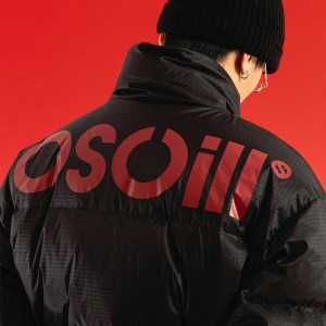 Oscill Japanese retro tide brand men and women stand up and keep warm, cold, cold, loose wild duck down jacket jacket