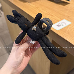 Extra-Large Hair Claw Clip for Women with Thick Hair at the Back of the Head, Ab Style, Cute Rabbit, High-End Shark Clip, 2025 New Hair Clip