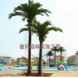 Simulated Coconut Tree Indoor and Outdoor Decoration Tropical Plants Large Simulated Green Plants Floor-Standing Simulated Palm Tree Fake Coconut Tree